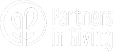 White Partners in Giving logo